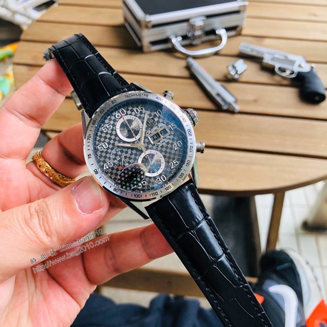 泰格豪雅TAG Heuer卡萊拉系列CV2A10.BA0796腕表男士手錶  gjs2208